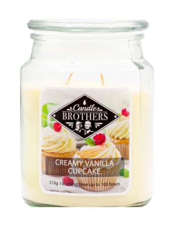 Candle Brothers Geurkaars "Creamy Vanilla Cupcake" crème - 510 g
