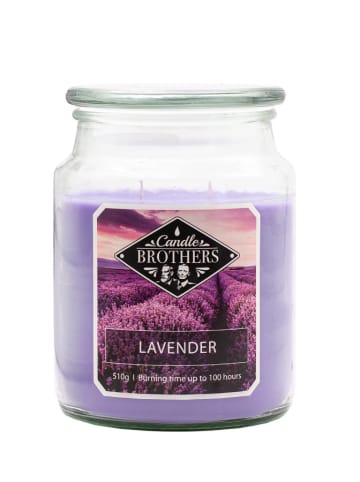 Candle Brothers Duftkerze "Lavender" in Lila - 510 g