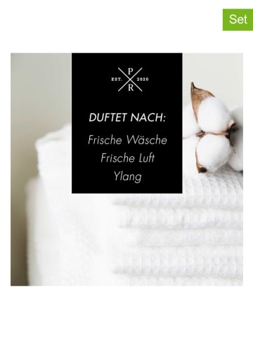 Purple River 4-delige set: geurwas "Fresh Cotton" - 4x 50 g