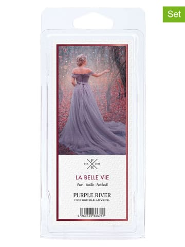 Purple River 4-delige set: geurwas "La Belle Vie" - 4x 50 g
