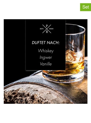 Purple River 4er-Set: Duftwachs "Whiskey Honey" - 4x 50 g