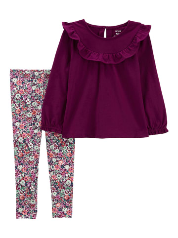 Carter's 2tlg. Outfit in Bordeaux/ Bunt