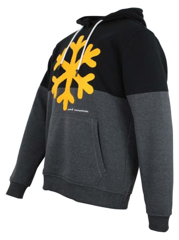 Peak Mountain Hoodie in Schwarz/ Grau