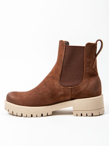 Zapato Leder-Chelsea-Boots in Braun