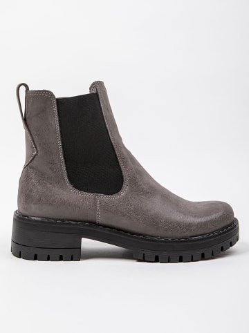 Zapato Leder-Chelsea-Boots in Grau
