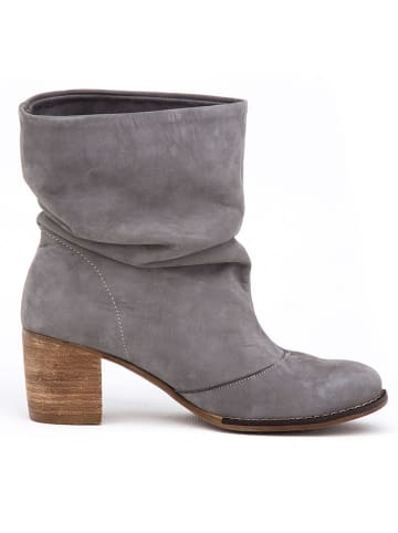 Zapato Leder-Stiefeletten in Grau