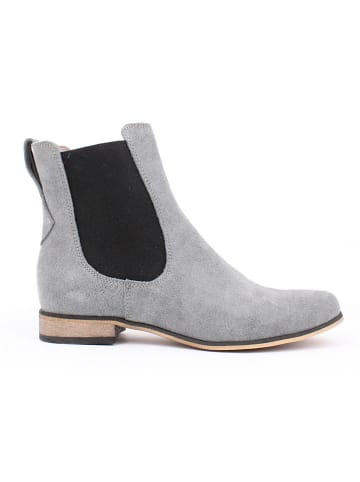 Zapato Leder-Chelsea-Boots in Grau