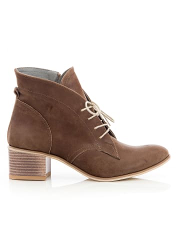 Zapato Leder-Ankle-Boots in Braun
