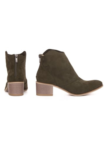 Zapato Leder-Ankle-Boots in Khaki