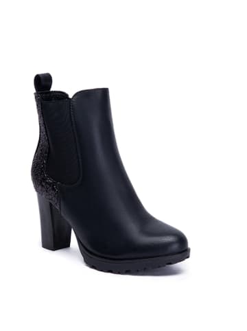 Foreverfolie Stiefeletten in Schwarz