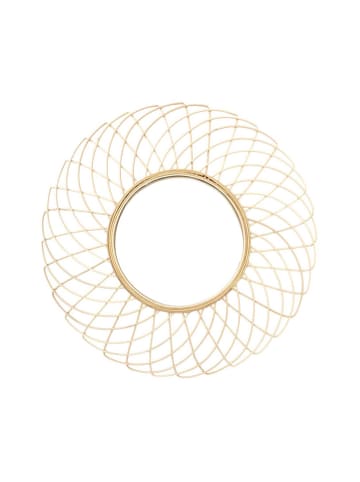 Ethnical Life Wandspiegel in Gold - Ø 90 cm