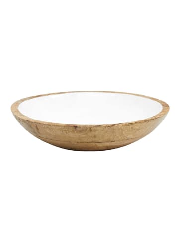 Ethnical Life Fruitschaal "Manguier" wit/naturel - Ø 40 cm