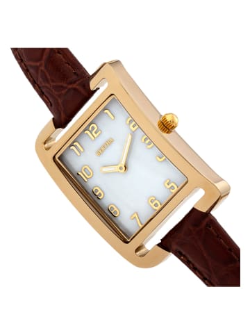 Bertha Quarzuhr "Marisol" in Braun/ Gold/ Weiß