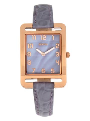 Bertha Quarzuhr "Marisol" in Lila/ Roségold