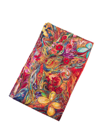 Made in Silk Zijden sjaal rood/meerkleurig - (L)179 x (B)50 cm