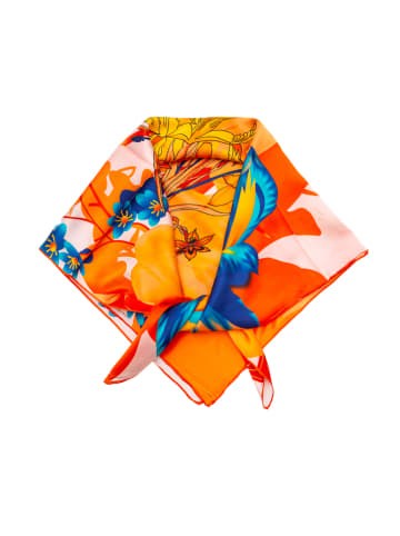 Made in Silk Zijden sjaal oranje - (L)90 x (B)90 cm
