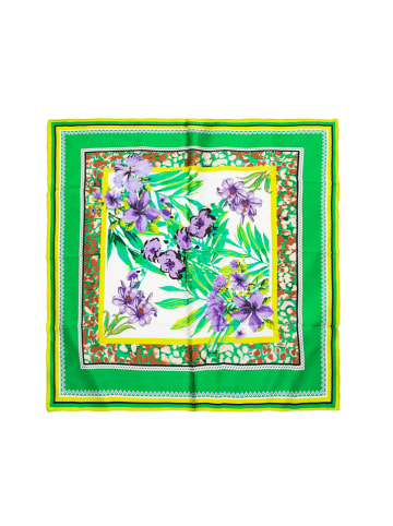 Made in Silk Zijden sjaal groen - (L)90 x (B)90 cm