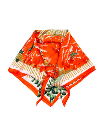 Made in Silk Zijden sjaal rood - (L)90 x (B)90 cm