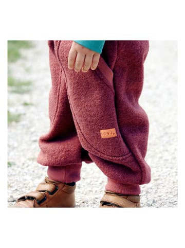 LiVi Wełniane spodnie dersowe "Streetstyle" w kolorze bordowym