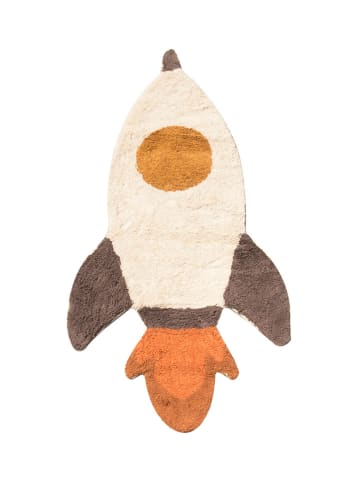 Folkifreckles Teppich in Beige/ Braun/ Orange - (B)88 x (H)184 cm