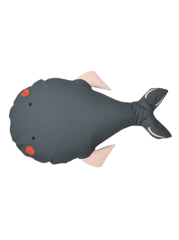 The Wild Hug Bodenkissen "Whale" in Blau - (L)120 x (B)80 cm