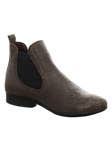 Think! Leder-Chelsea-Boots "Guad 2" in Dunkelbraun
