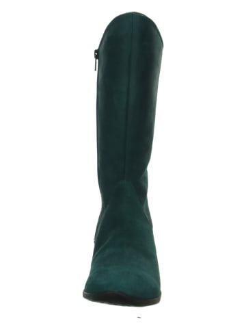 Think! Leren laarzen "Spaut" donkergroen