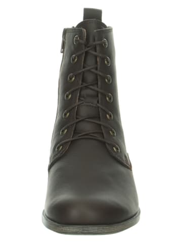 Think! Leren boots "Agrat" donkerbruin