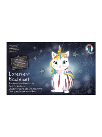 URSUS Laternen-Bastelset "Kittycorn" in Weiß/ Bunt