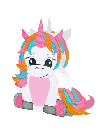 URSUS Laternen-Bastelset "Einhorn 2" in Pink/ Weiß