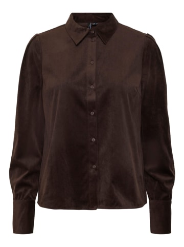 Vero Moda Koszula "Ida" - Regular fit - w kolorze ciemnobrązowym