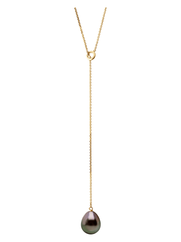 ATELIERS SAINT GERMAIN Gold-Halskette mit Tahitizuchtperle - (L)45 cm