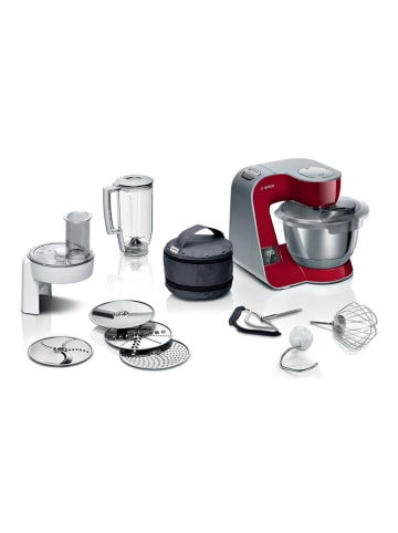 Bosch Kleingeräte Küchenmaschine "Mum 5" mit Zubehör in Rot