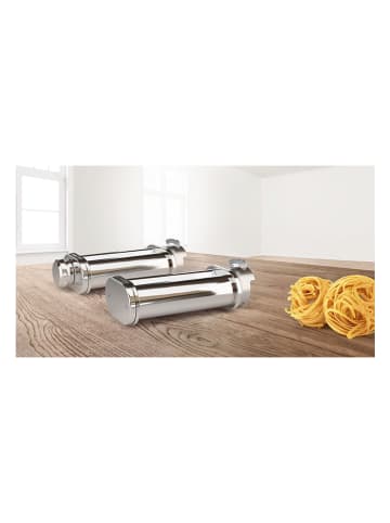 Bosch Pastavorsätze "PastaPassion" in Chrom - 2 Stück