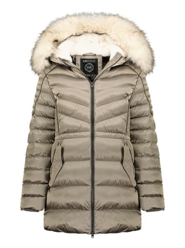 Maison Montaigne Parka "Destimai" w kolorze szarobrązowym