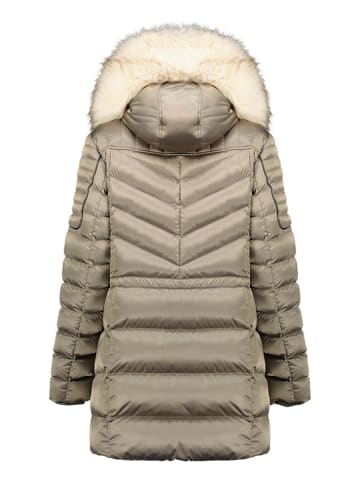 Maison Montaigne Parka "Destimai" w kolorze szarobrązowym
