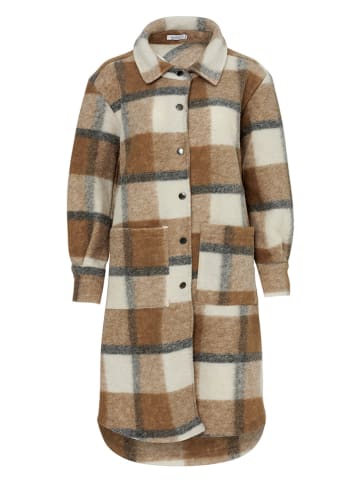 Noella Wollen mantel "Viksa" camel/crème