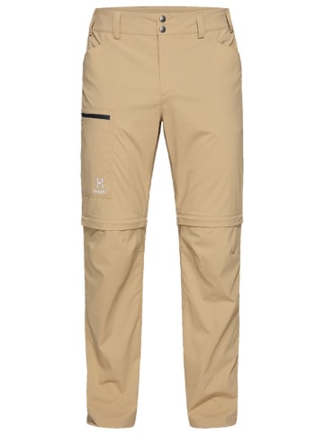Haglöfs Spodnie funkcyjne zipp-off "Lite Standard" w kolorze beżowym