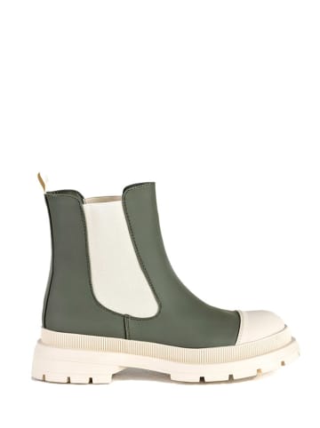 Musk Chelsea-Boots in Creme/ Khaki