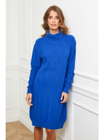 So Cachemire Gebreide jurk "Bernie" blauw