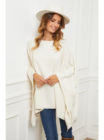 So Cachemire Poncho "Goccha" wit
