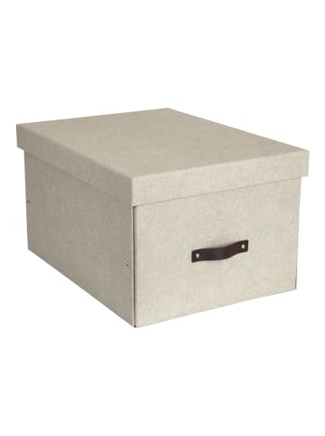 BigsoBox Pudełko "Tora" w kolorze beżowym - 38 x 28,5 x 50,5 cm