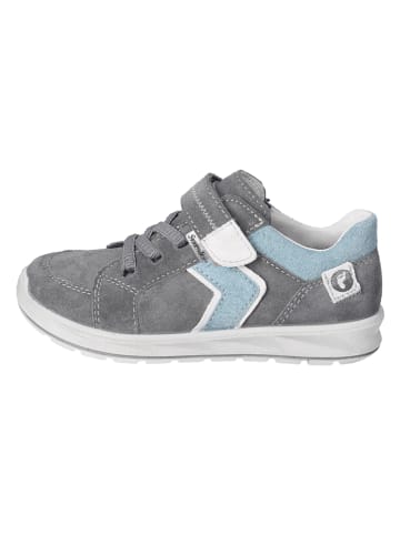Ricosta Leren sneakers "Luci" grijs/lichtblauw