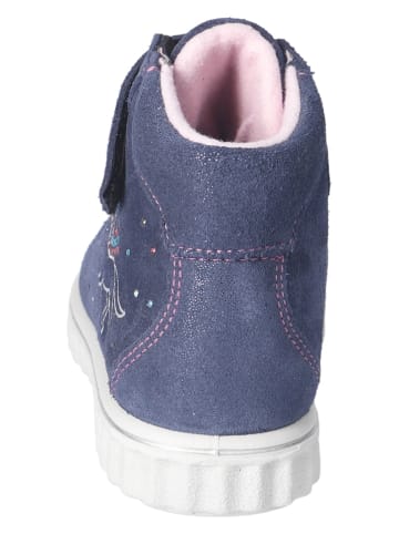 Ricosta Leder-Sneakers "Jeannie" in Dunkelblau/ Rosa