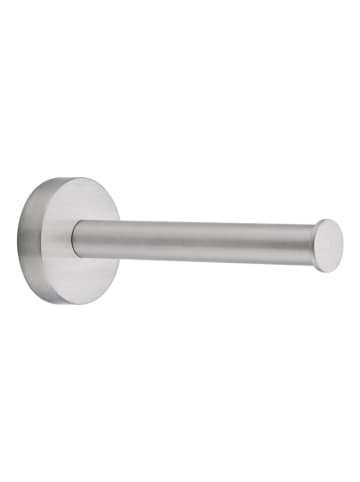 tesa Toiletrolhouder "Moon" zilverkleurig - (B)4,9 x (H)4,9 x (D)12 cm