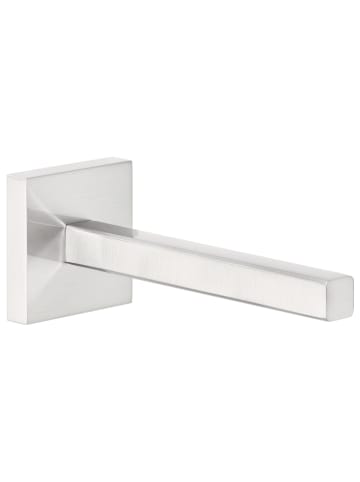 tesa Toiletrolhouder "Exxclusiv" zilverkleurig - (B)5 x (H)5 x (D)13,2 cm
