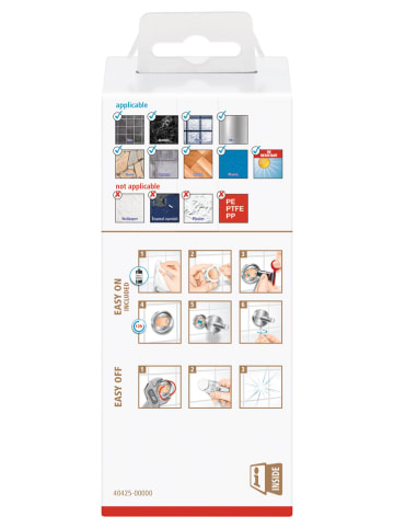 tesa Exxclusiv Toiletrolhouder "Exxclusiv" zilverkleurig - (B)5 x (H)5 x (D)13,2 cm