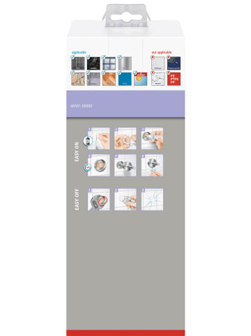 tesa MOON Zestaw WC "Moon" w kolorze szarym - wys. 37,9 cm