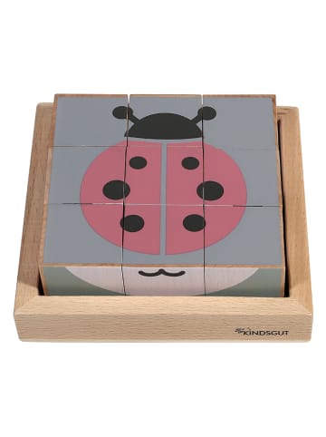 Kindsgut 9tlg. Holzwürfel-Puzzle "Tiere" - ab 12 Monaten
