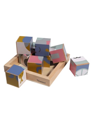 Kindsgut 9-delige houten puzzel "Dieren" - vanaf 12 maanden